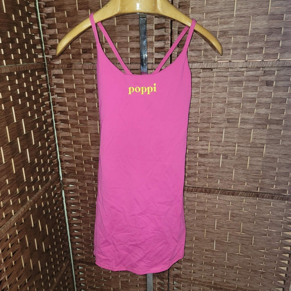Halara Cloudful Poppi Pink Strappy Skort Dress - Picture 1 of 15